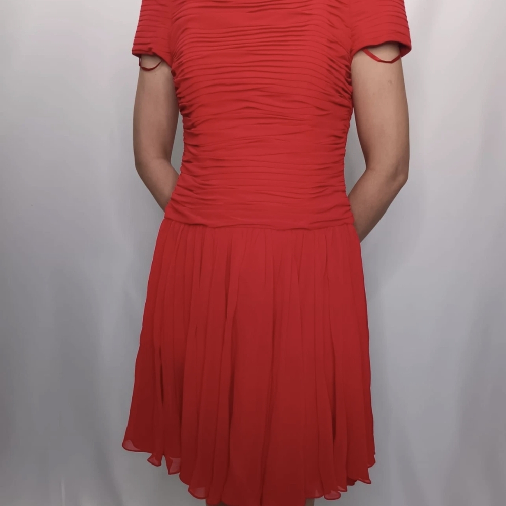 A.J. Bari Vibrant Red Mini Dress